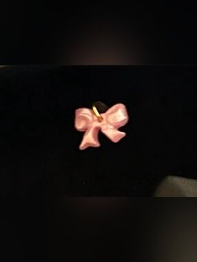 Catbird Pink Bow Charm